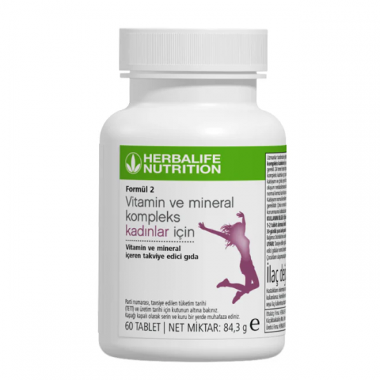 Formül 2 Vitamin ve Mineral Kompleks Kadınlar İçin 60 Tablet